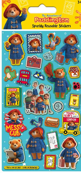 ADVENTURES OF PADDINGTON FOIL STICKERS (£1.50)